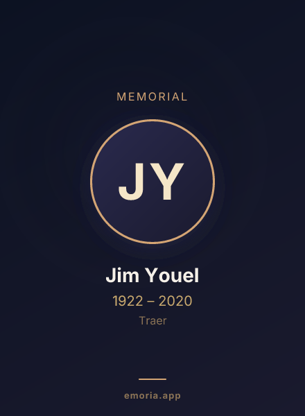 Memorial portrait of Jim Youel