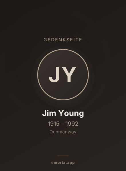 Gedenkportrait von Jim Young