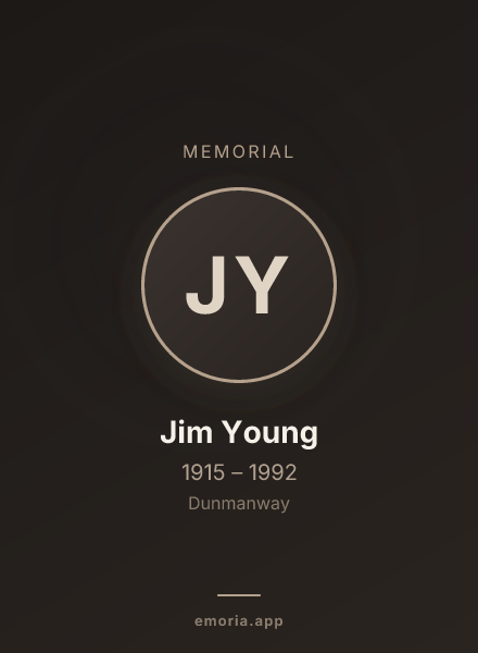 Memorial portrait of Jim Young