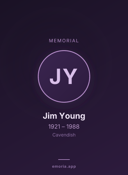 Memorial portrait of Jim Young