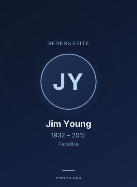 Gedenkportrait von Jim Young