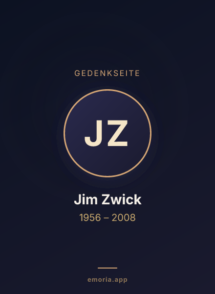 Gedenkportrait von Jim Zwick