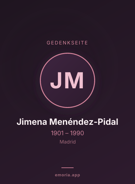 Gedenkportrait von Jimena Menéndez-Pidal