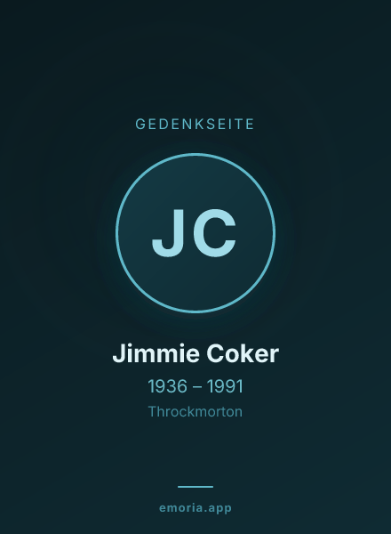 Gedenkportrait von Jimmie Coker