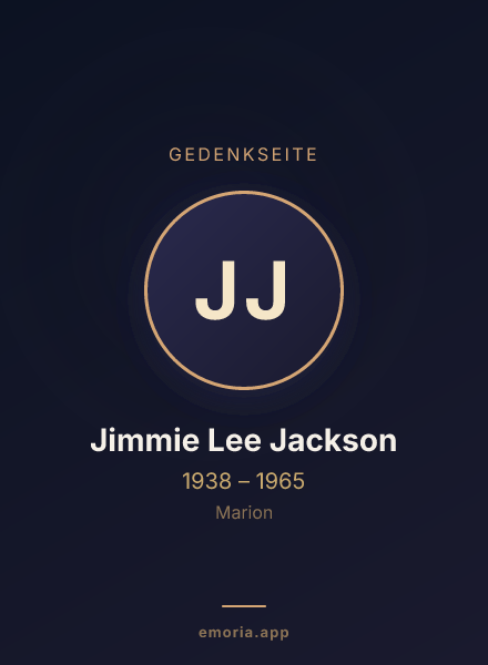 Gedenkportrait von Jimmie Lee Jackson
