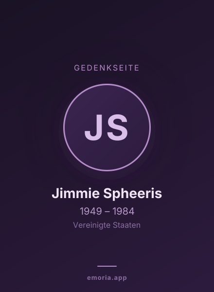 Gedenkportrait von Jimmie Spheeris