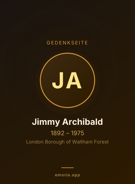 Gedenkportrait von Jimmy Archibald