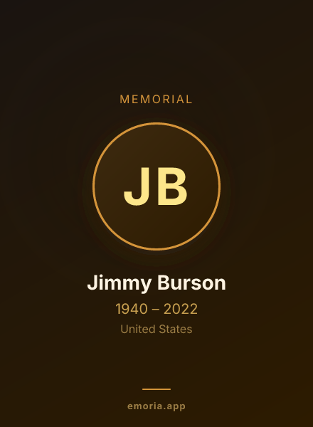 Memorial portrait of Jimmy Burson