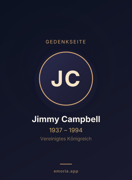 Gedenkportrait von Jimmy Campbell