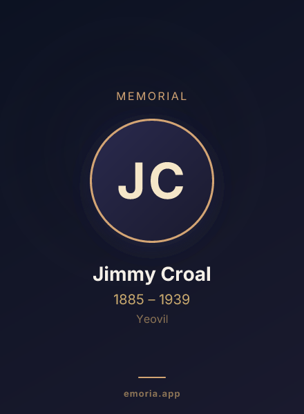 Memorial portrait of Jimmy Croal