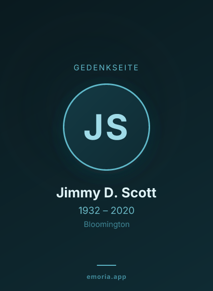 Gedenkportrait von Jimmy D. Scott