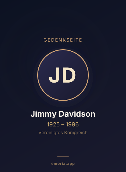 Gedenkportrait von Jimmy Davidson