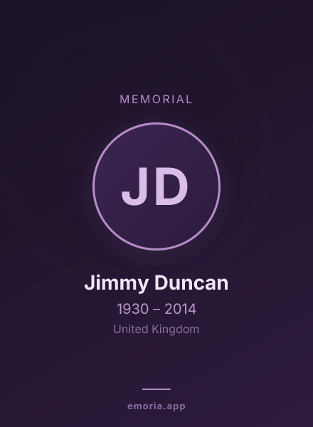 Memorial portrait of Jimmy Duncan