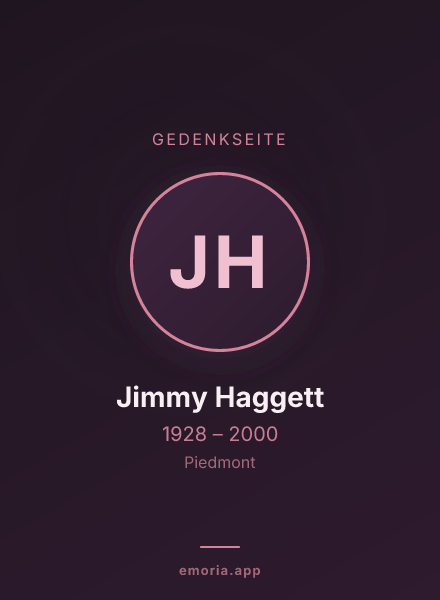 Gedenkportrait von Jimmy Haggett