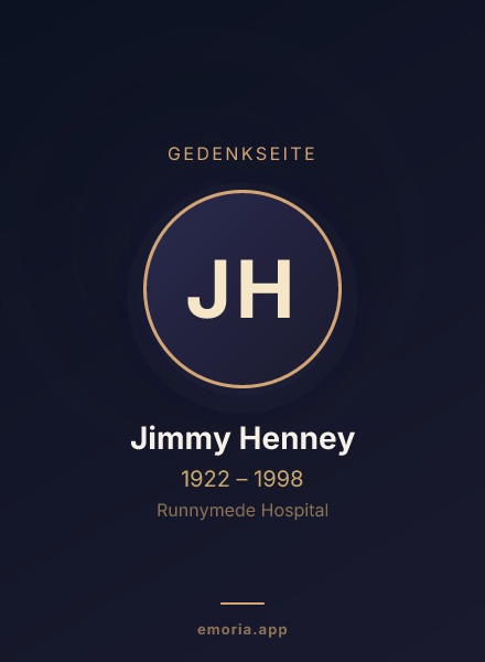 Gedenkportrait von Jimmy Henney