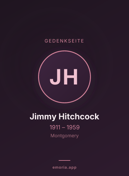 Gedenkportrait von Jimmy Hitchcock