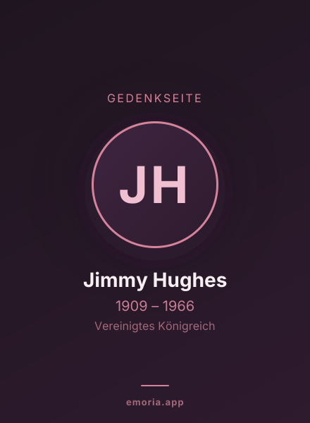 Gedenkportrait von Jimmy Hughes