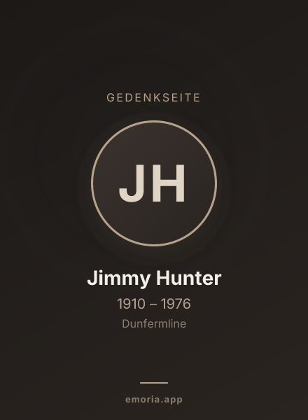 Gedenkportrait von Jimmy Hunter
