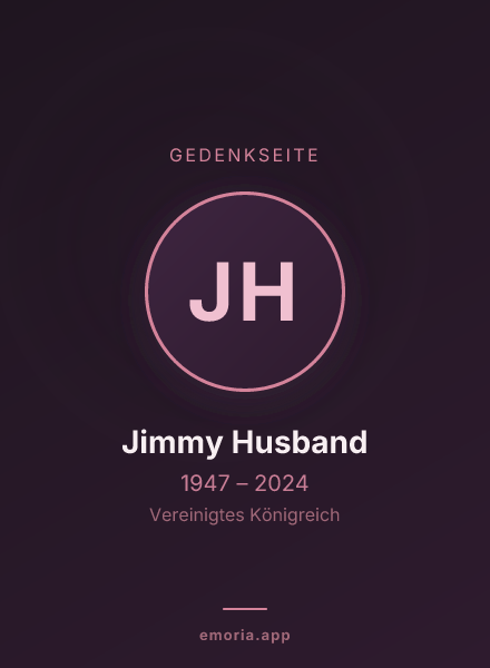 Gedenkportrait von Jimmy Husband