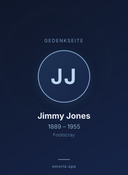 Gedenkportrait von Jimmy Jones