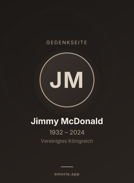 Gedenkportrait von Jimmy McDonald