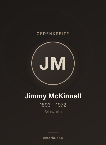 Gedenkportrait von Jimmy McKinnell