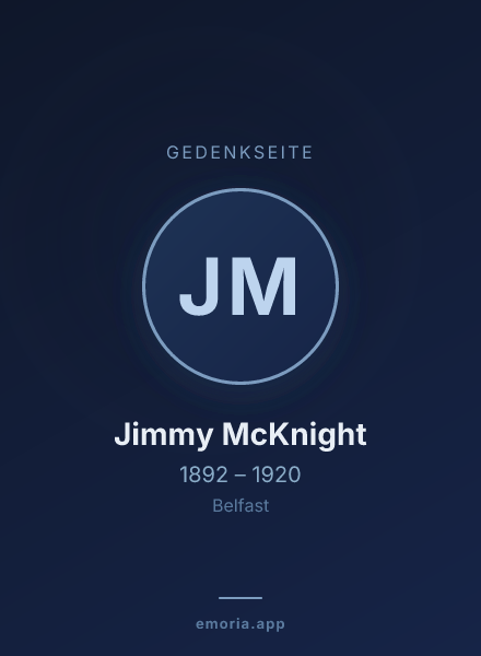 Gedenkportrait von Jimmy McKnight
