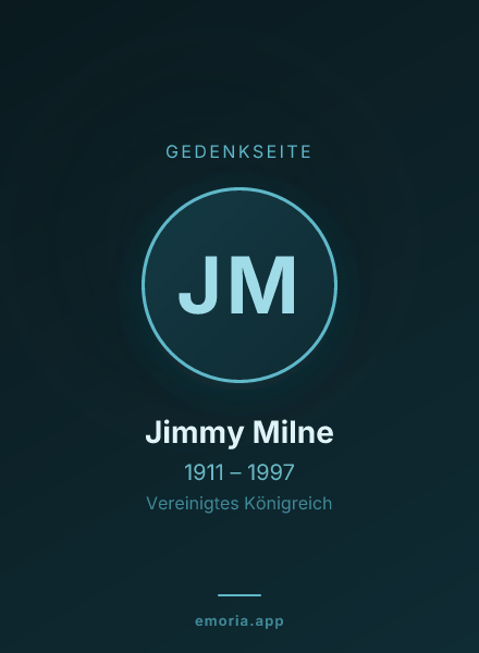 Gedenkportrait von Jimmy Milne