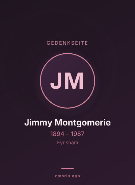 Gedenkportrait von Jimmy Montgomerie