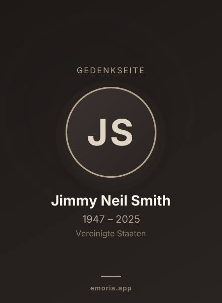 Gedenkportrait von Jimmy Neil Smith