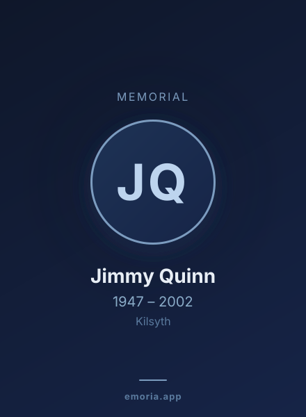 Memorial portrait of Jimmy Quinn