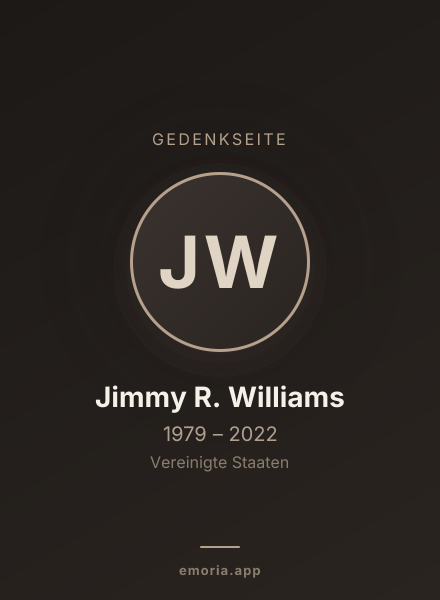 Gedenkportrait von Jimmy R. Williams