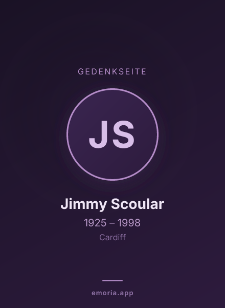 Gedenkportrait von Jimmy Scoular
