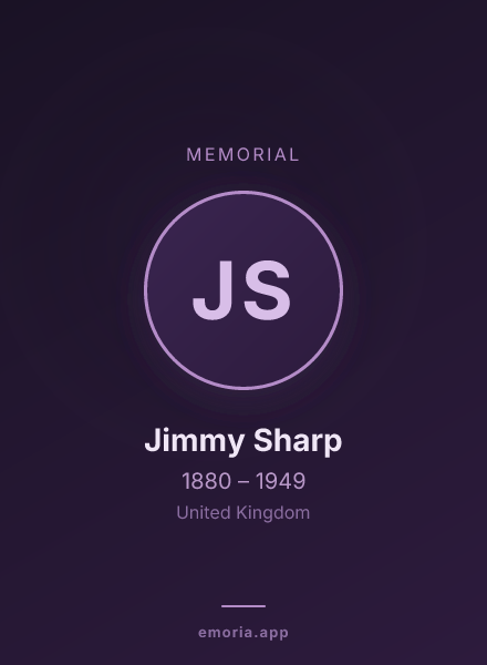 Memorial portrait of Jimmy Sharp
