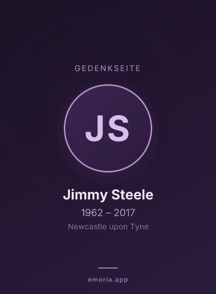 Gedenkportrait von Jimmy Steele