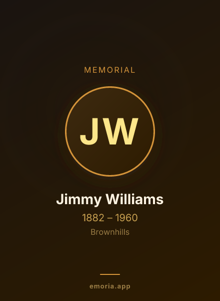 Memorial portrait of Jimmy Williams