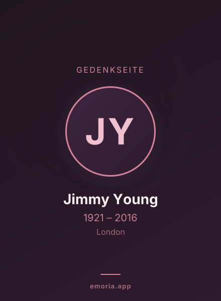 Gedenkportrait von Jimmy Young