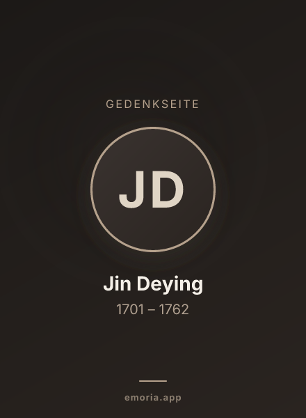 Gedenkportrait von Jin Deying