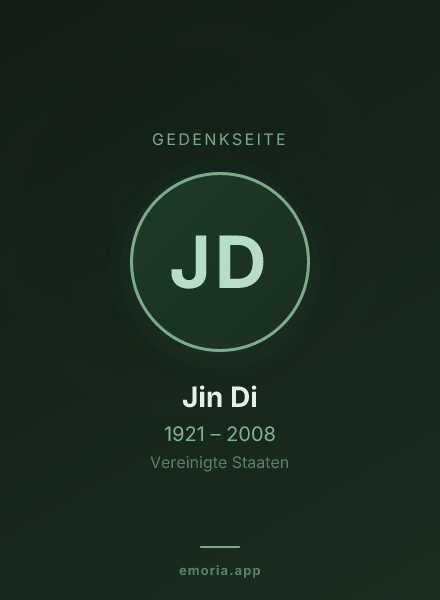 Gedenkportrait von Jin Di