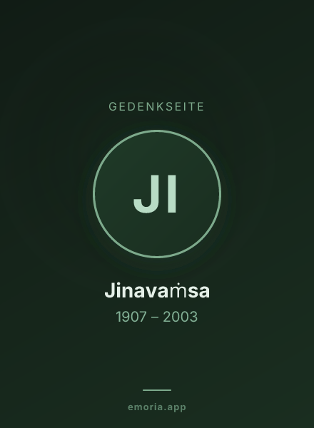 Gedenkportrait von Jinavaṁsa
