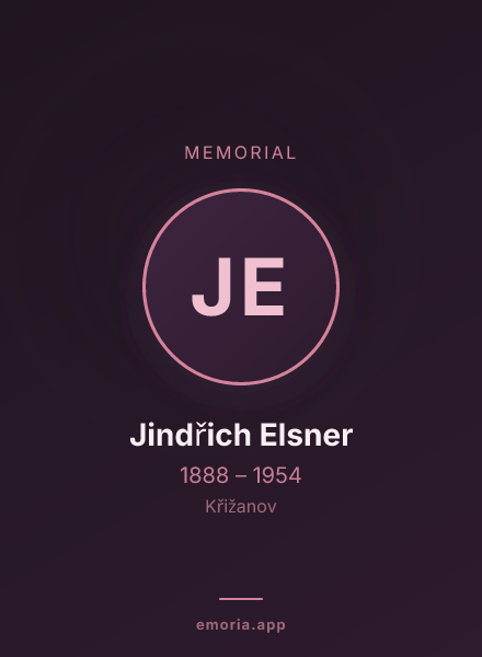 Memorial portrait of Jindřich Elsner