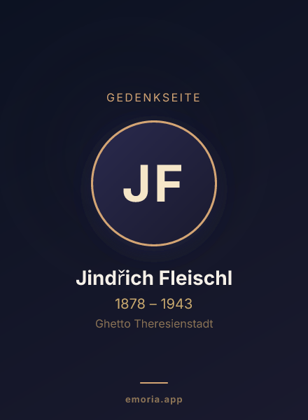 Gedenkportrait von Jindřich Fleischl