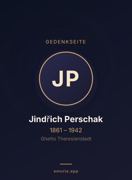 Gedenkportrait von Jindřich Perschak