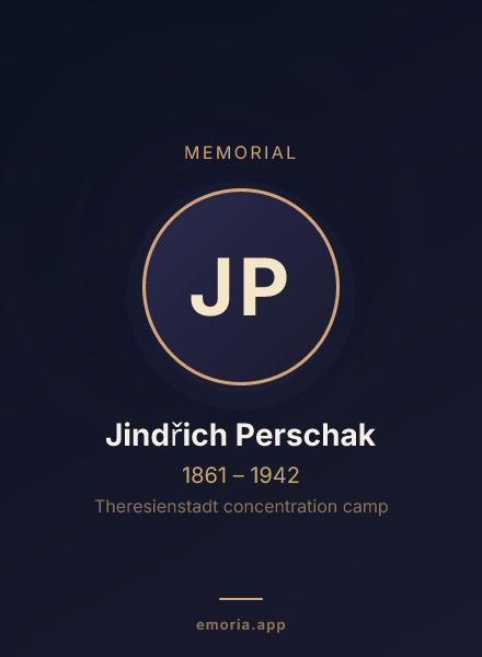 Memorial portrait of Jindřich Perschak