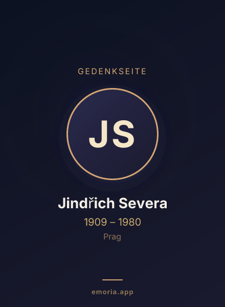 Gedenkportrait von Jindřich Severa