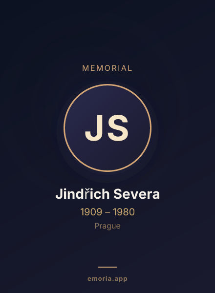 Memorial portrait of Jindřich Severa
