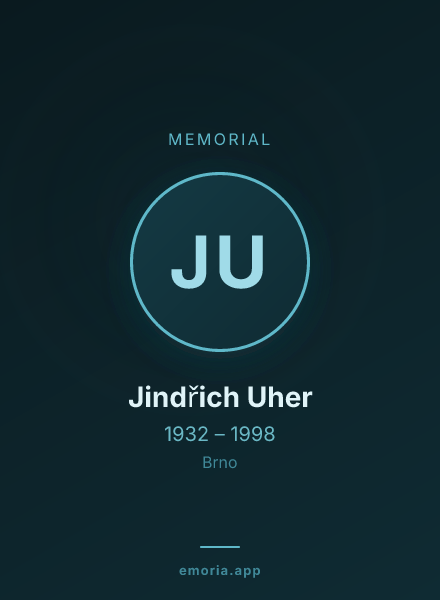 Memorial portrait of Jindřich Uher
