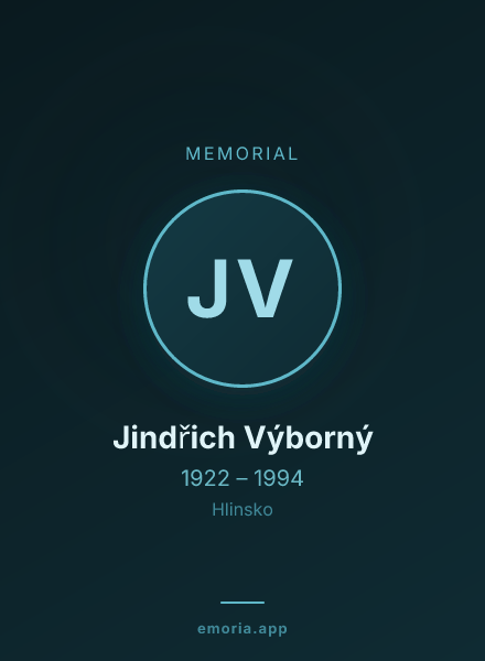 Memorial portrait of Jindřich Výborný