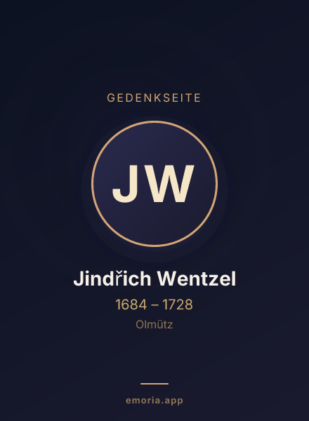 Gedenkportrait von Jindřich Wentzel