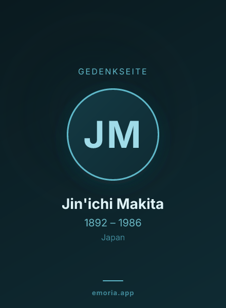 Gedenkportrait von Jin'ichi Makita